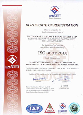 ISO Registration Certificate